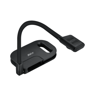 Discover the black AVerVision U50+ document camera with a flexible gooseneck, ideal for classroom use—boost teaching efficiency.