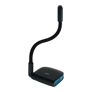 Promote effective hybrid learning with the AVerVision U70i—a black and blue 4K USB visualiser featuring a flexible neck design.