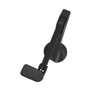 AVerVision M11WB wireless document camera in sleek black, foldable arm, control base, top-angled view—perfect for 4K classrooms.