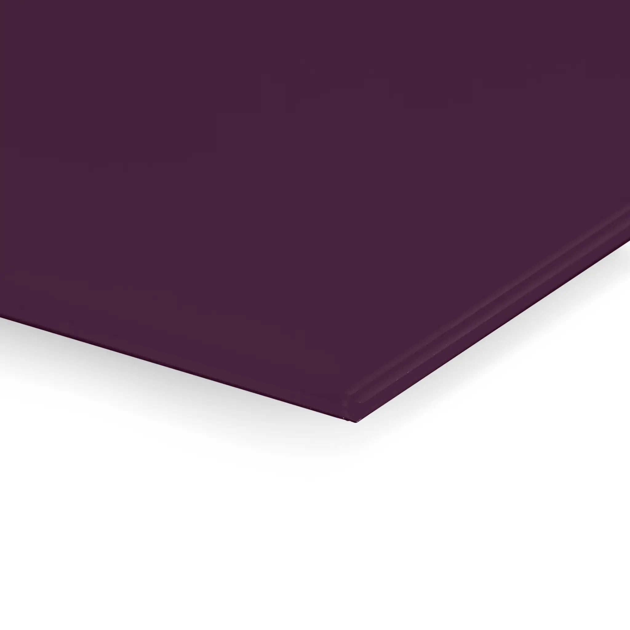 Showcasing the Premier Coloured Magnetic Glass Wipe Board—rectangular, dark purple, glossy finish—ideal for modern workspaces.