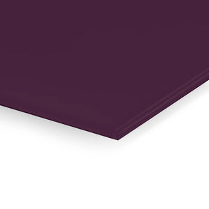 Showcasing the Premier Coloured Magnetic Glass Wipe Board—rectangular, dark purple, glossy finish—ideal for modern workspaces.
