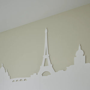 Boost workspace style with the Chameleon Custom Whiteboard Wall—magnetic, minimalist, and featuring Paris icons like the Eiffel Tower.