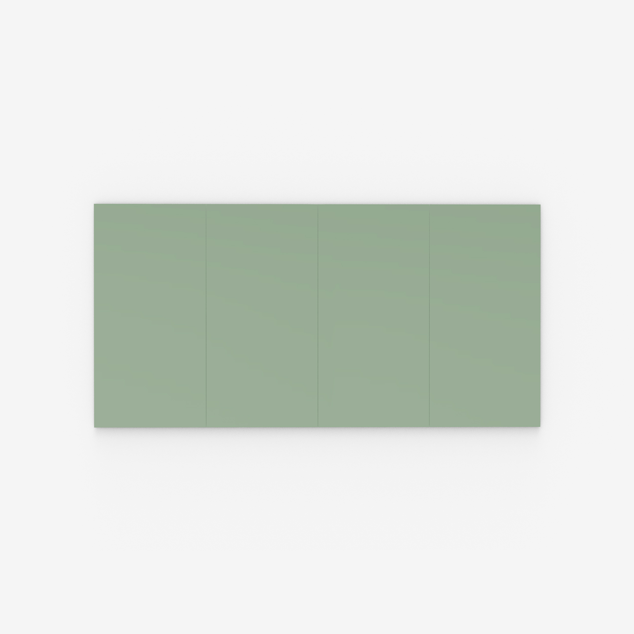 Discover the Lintex Mood Wall: a sleek, rectangular, light green cabinet with four glass panels, perfect for modern office spaces.