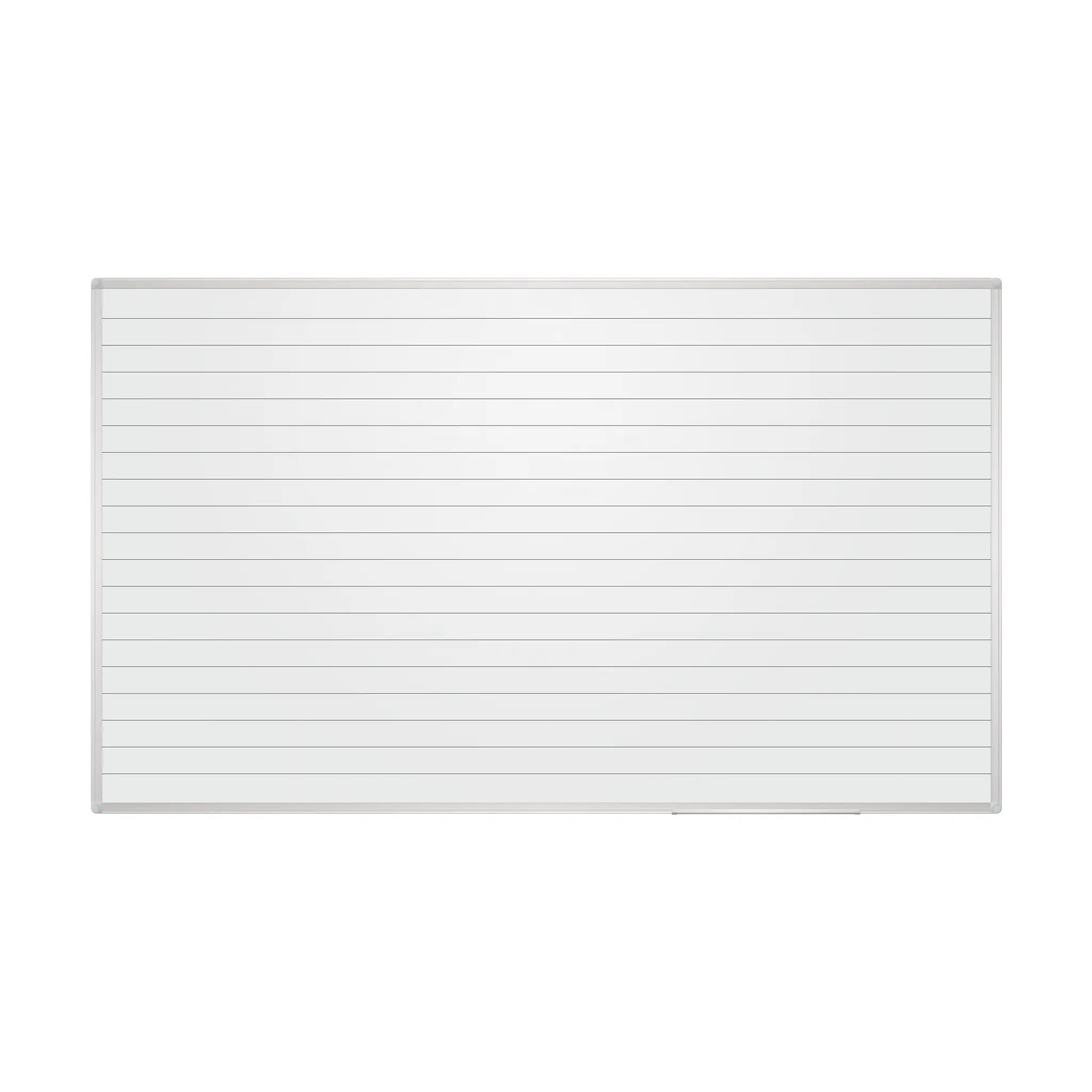 Shop Presentation Spaces' gridded, lined, and music magnetic whiteboards with horizontal lines, silver frames, and white backgrounds.