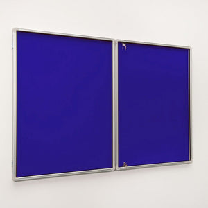 Showcasing UK-made tamperproof fire retardant notice boards by Presentation Spaces, expertly mounted on a white wall for quality.