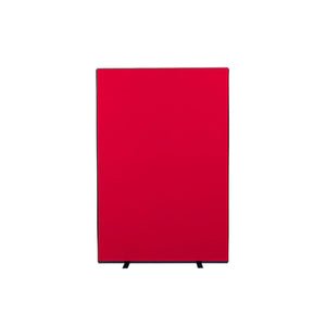 Boost your office design with red Nyloop Presentation Spaces Room Dividers—linkable screens with black feet for flexible layouts.
