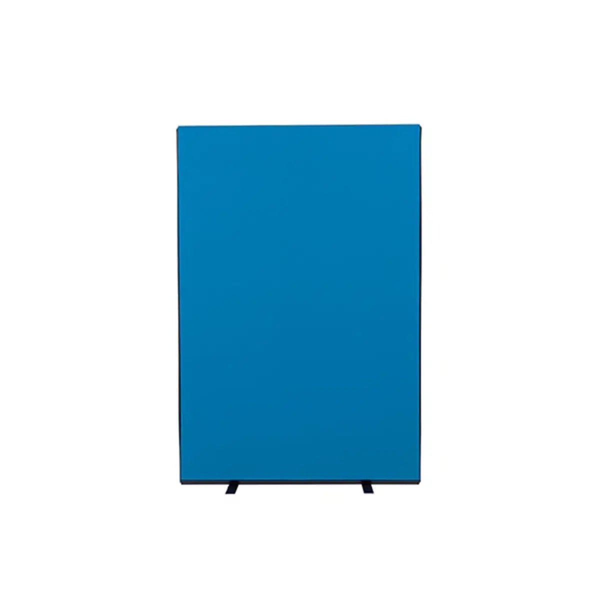 Promote workspace versatility with our blue Nyloop fabric office screens—stylish black supports, perfect as room dividers or freestanding.
