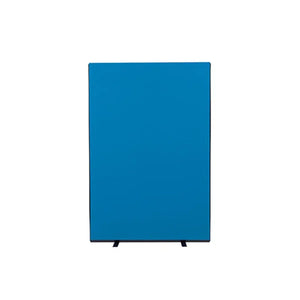 Promote workspace versatility with our blue Nyloop fabric office screens—stylish black supports, perfect as room dividers or freestanding.