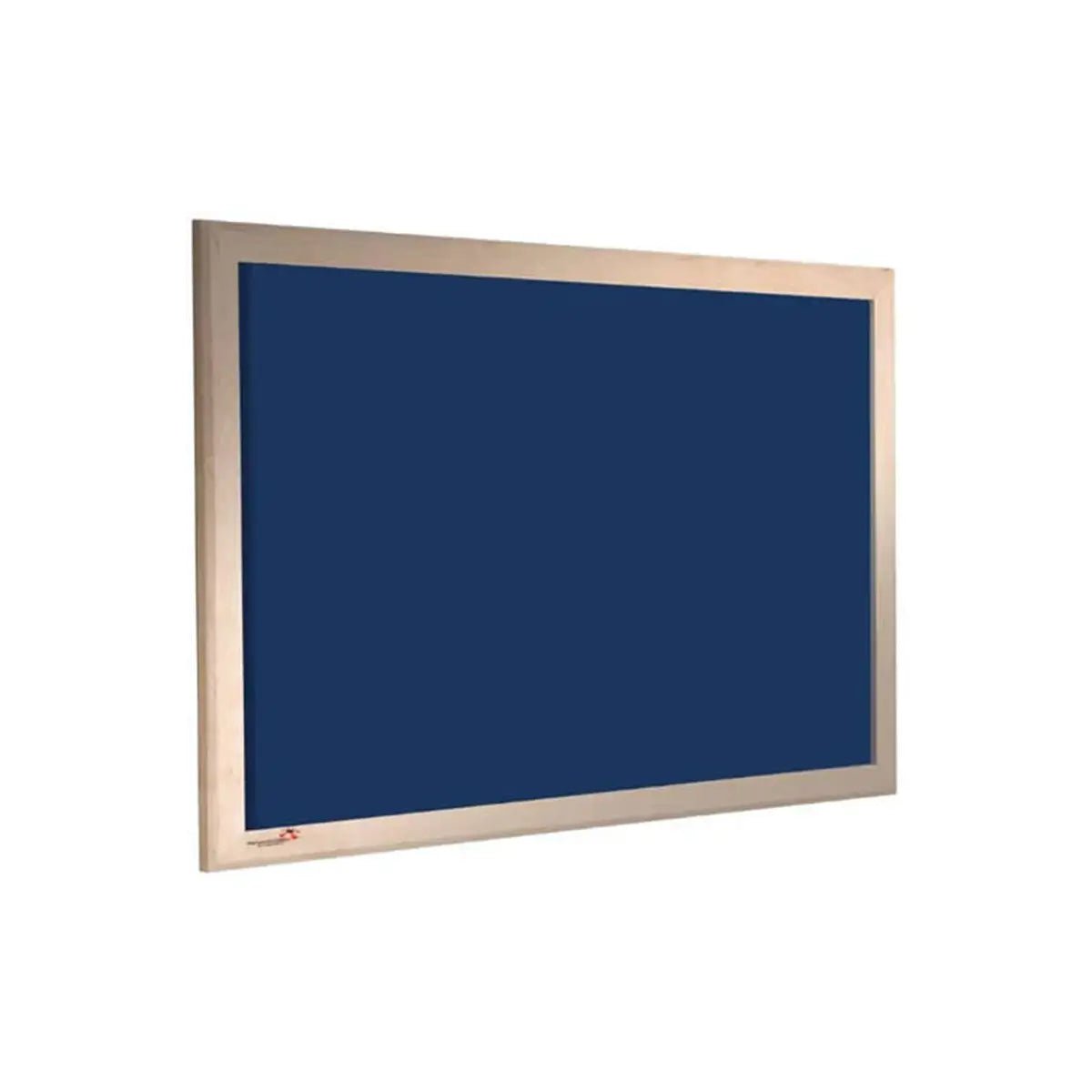 Shop the Premier Camira Cara Notice Board: navy blue, hardwood ash frame, Class B fire rated. Top quality from Presentation Spaces.