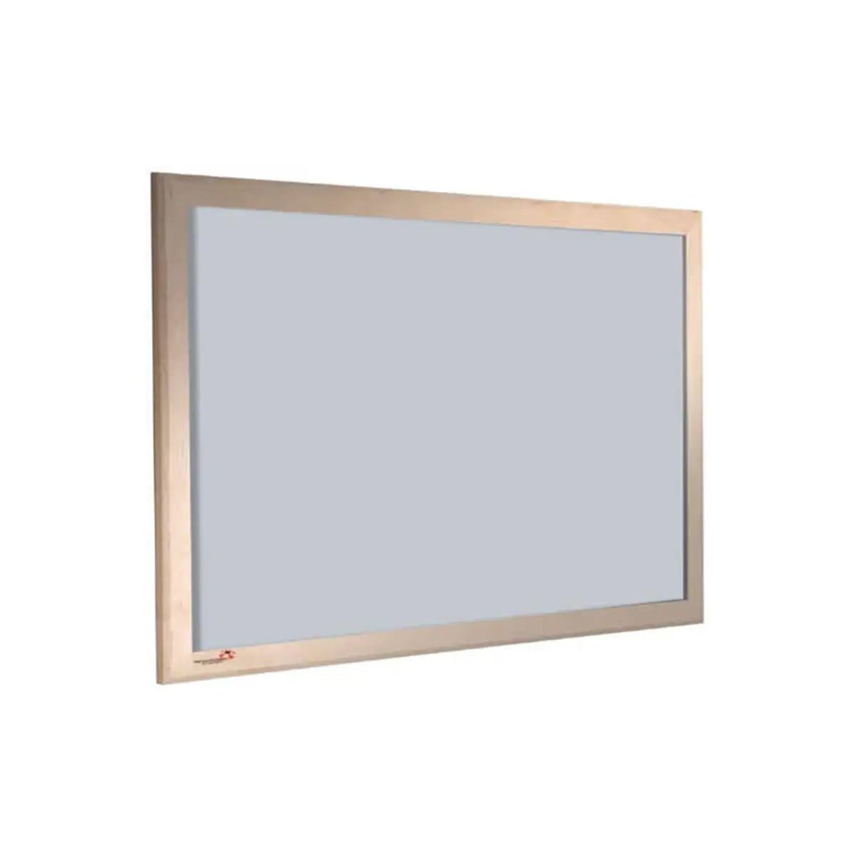 Boost your workspace with the Premier Camira Cara Notice Board, Class B fire rated, ash hardwood frame, on a crisp white backdrop.