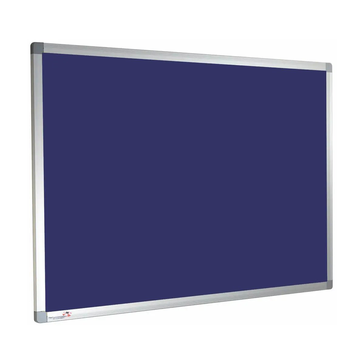 Boost your workspace with our Class 1 Fire Rated blue felt notice board, aluminium framed for durability and modern style.