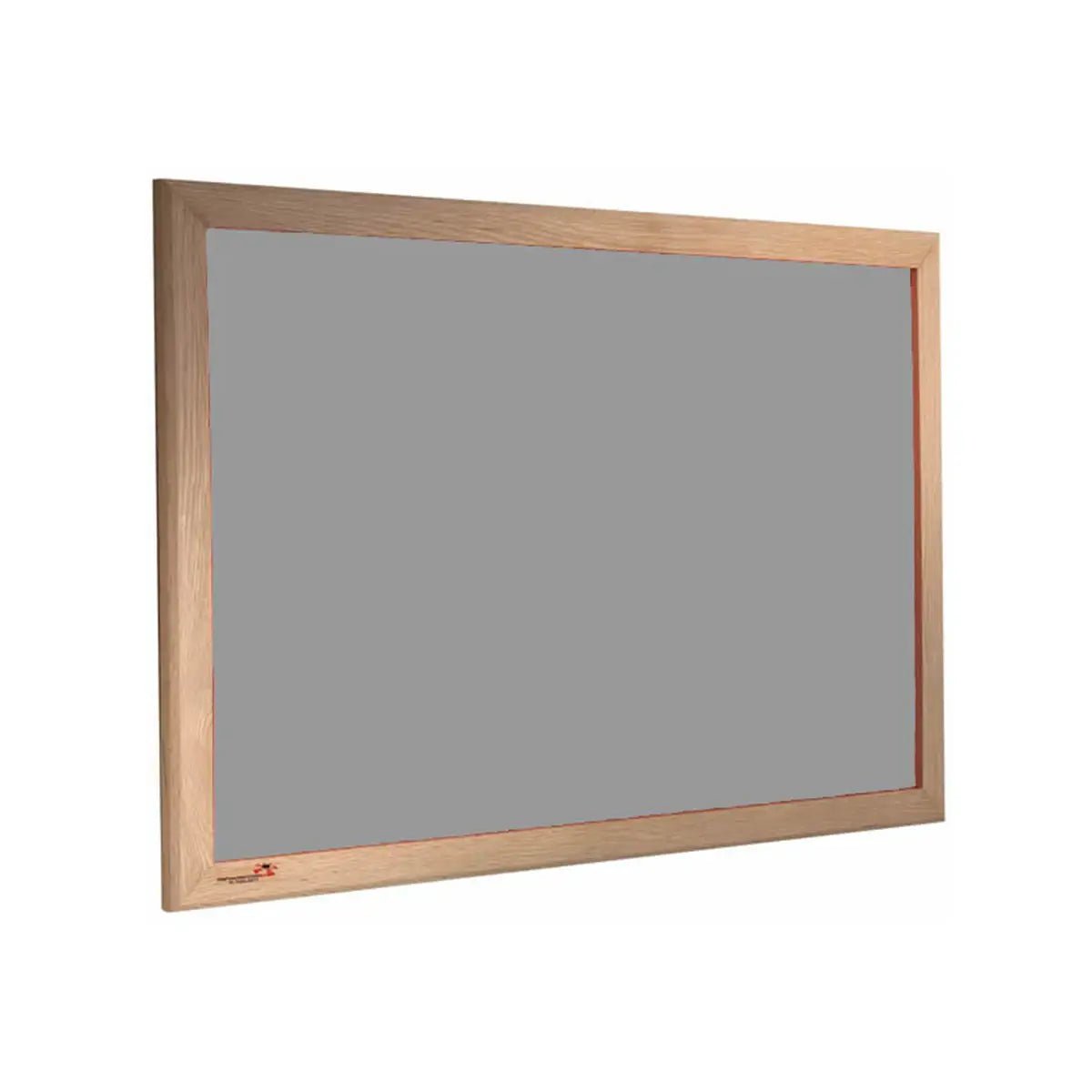 Shop the Premier Felt Notice Board by Presentation Spaces—hardwood ash frame, Class 1 fire-rated felt, angled on white background.