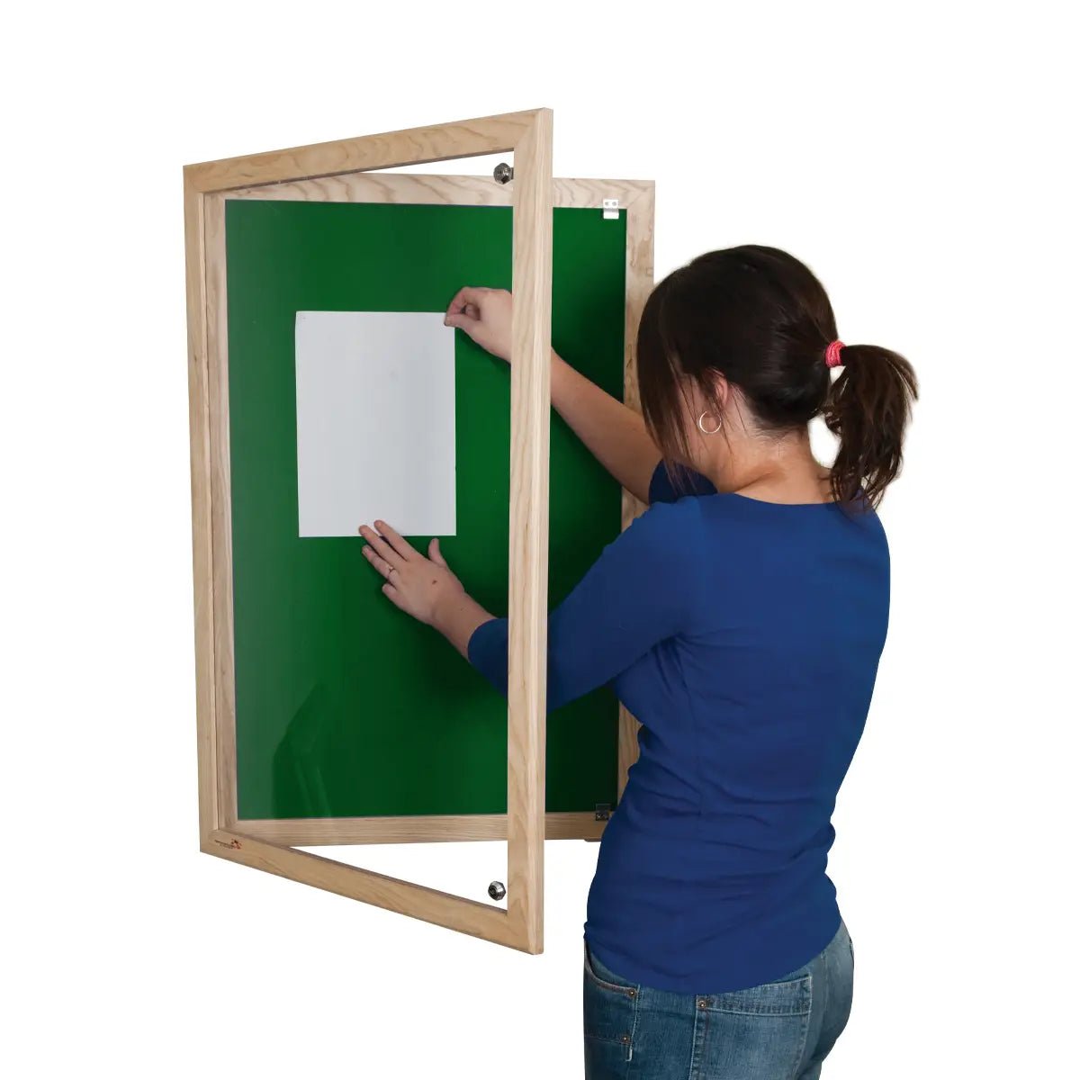 Professional displays are easy with our Premier Felt Tamperproof Ash Hardwood Noticeboard—secure, fire-rated, durable, and user-friendly.