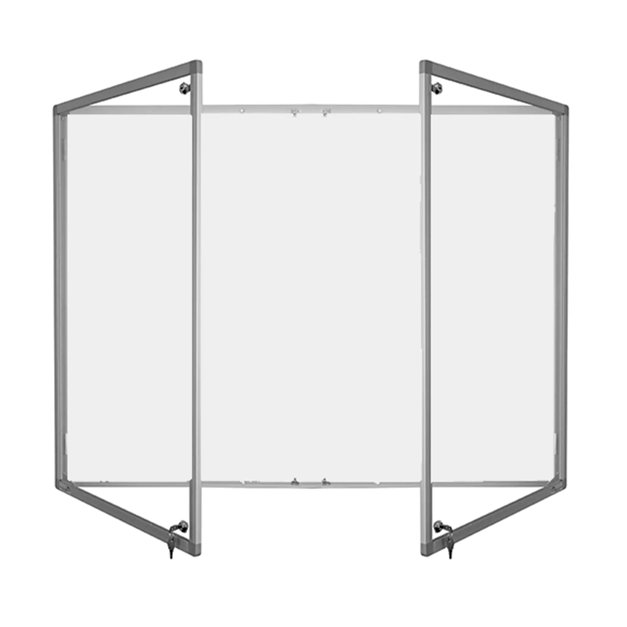 Boost office safety and communication with the Presentation Spaces FR Tamperproof Magnetic Lockable Whiteboard—secure and reliable.