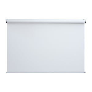 Shop the white Rugby Pro -No Black Borders- Projection Screen by Presentation Spaces, sleek rolled top and straight edge, on white.