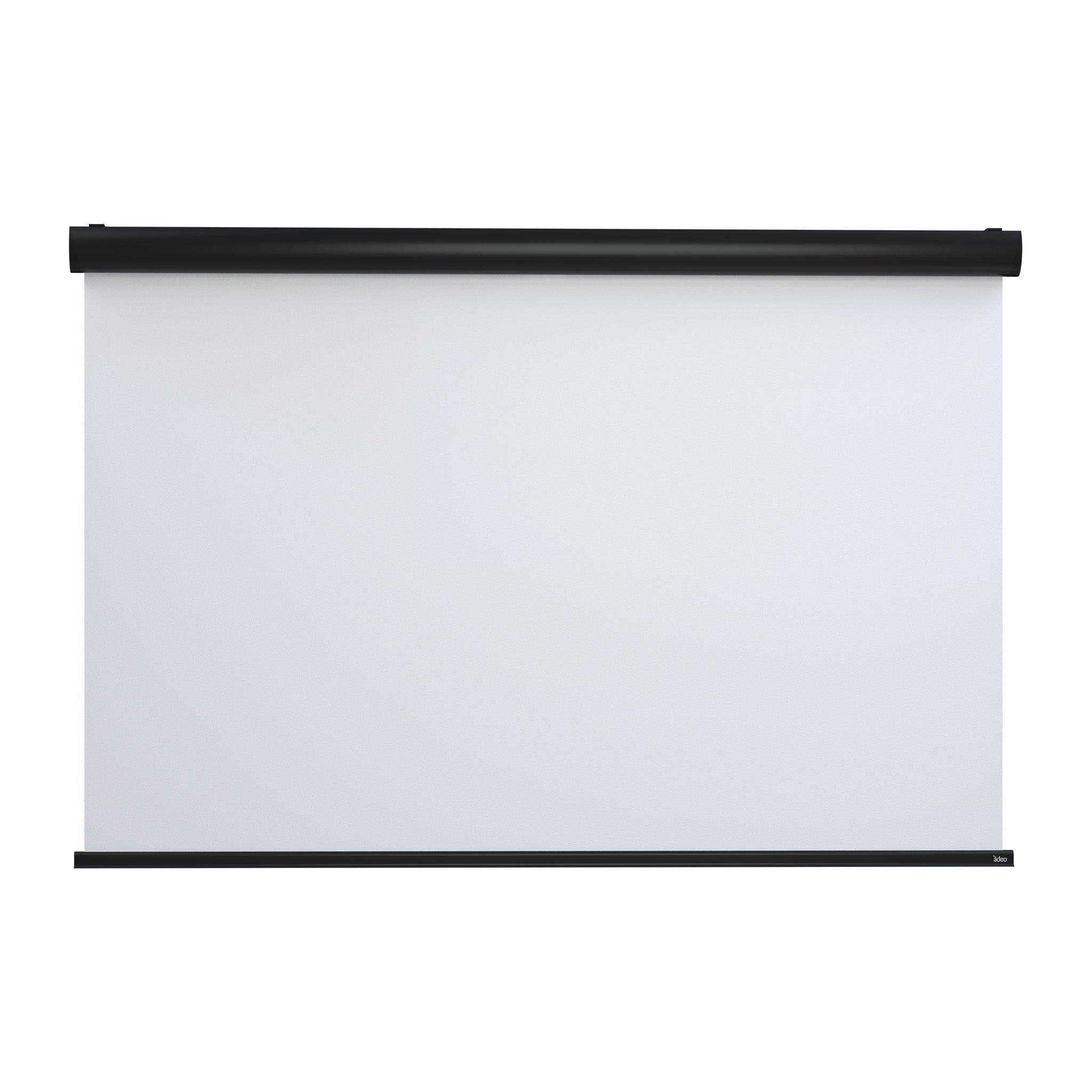 The Rugby Pro No Black Borders Projection Screen in white—premium display by Presentation Spaces, perfect for modern workspaces.