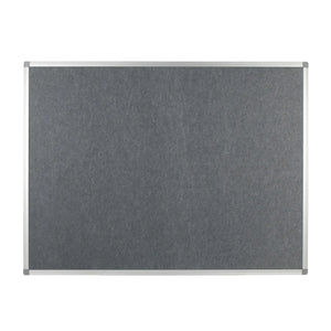 Boost your workspace with the Take Notice PET Polycolour FR Class B fire rated notice board featuring a sleek grey felt surface.