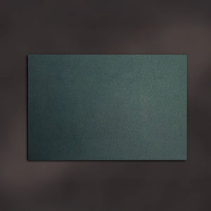 Rectangular Camira Cara Class B Notice Board with dark green flame-retardant mat, matte finish; perfect for offices or schools.