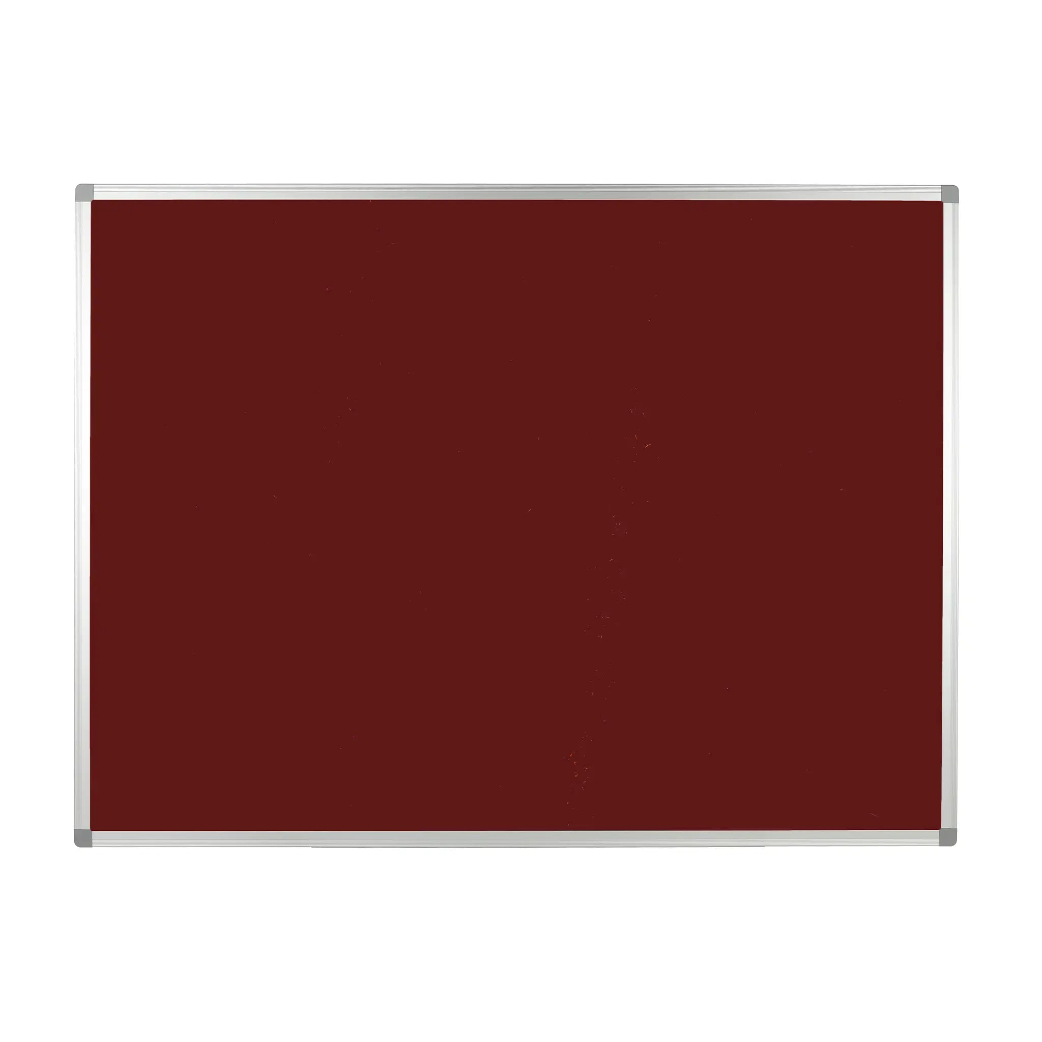 Showcasing our Take Notice FR Premier maroon notice board with aluminium frame—ideal for offices seeking a smart, professional look.