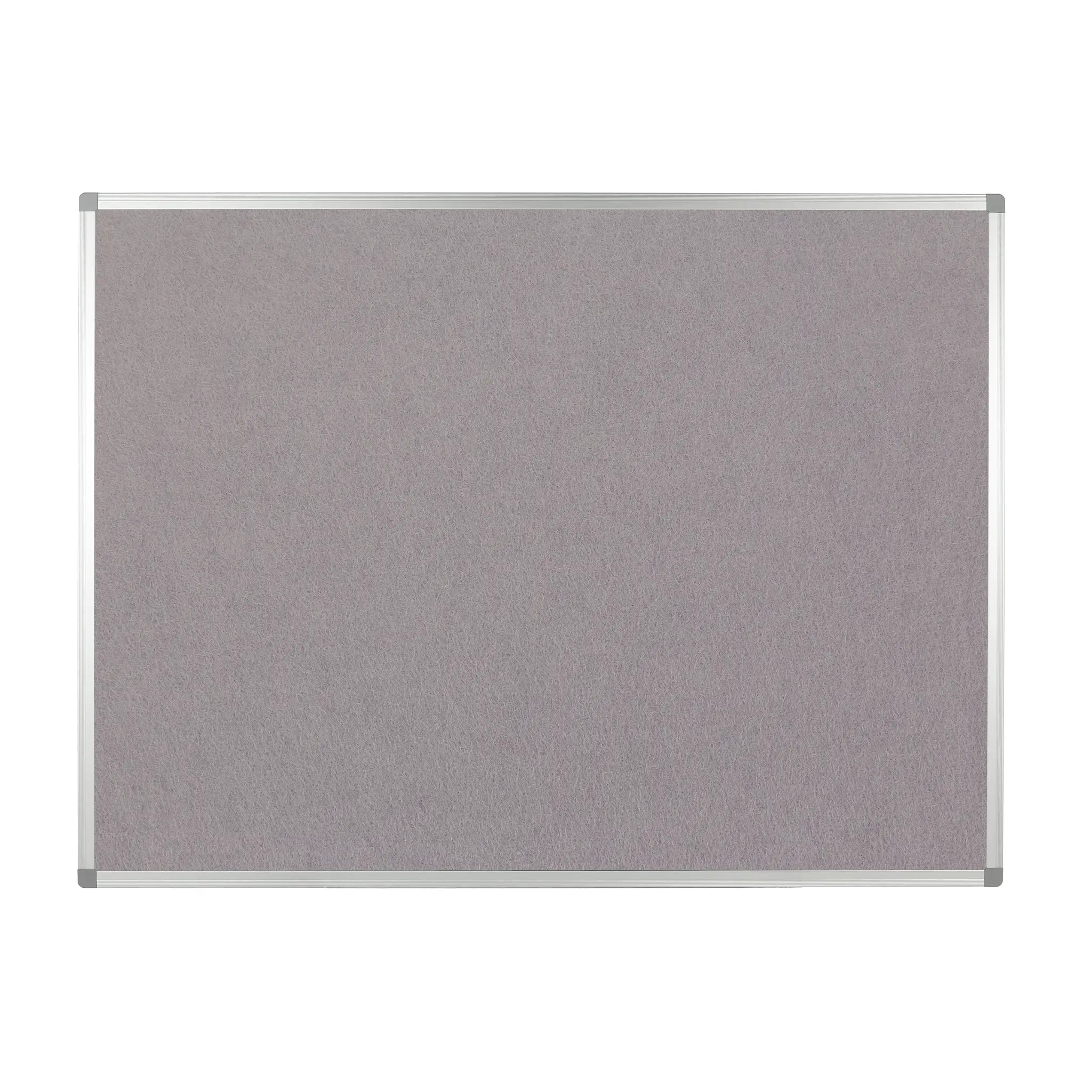 Take Notice FR Premier Felt Aluminium Frame Notice Board in grey, sleek frame, ideal for office use. 6 colours available.