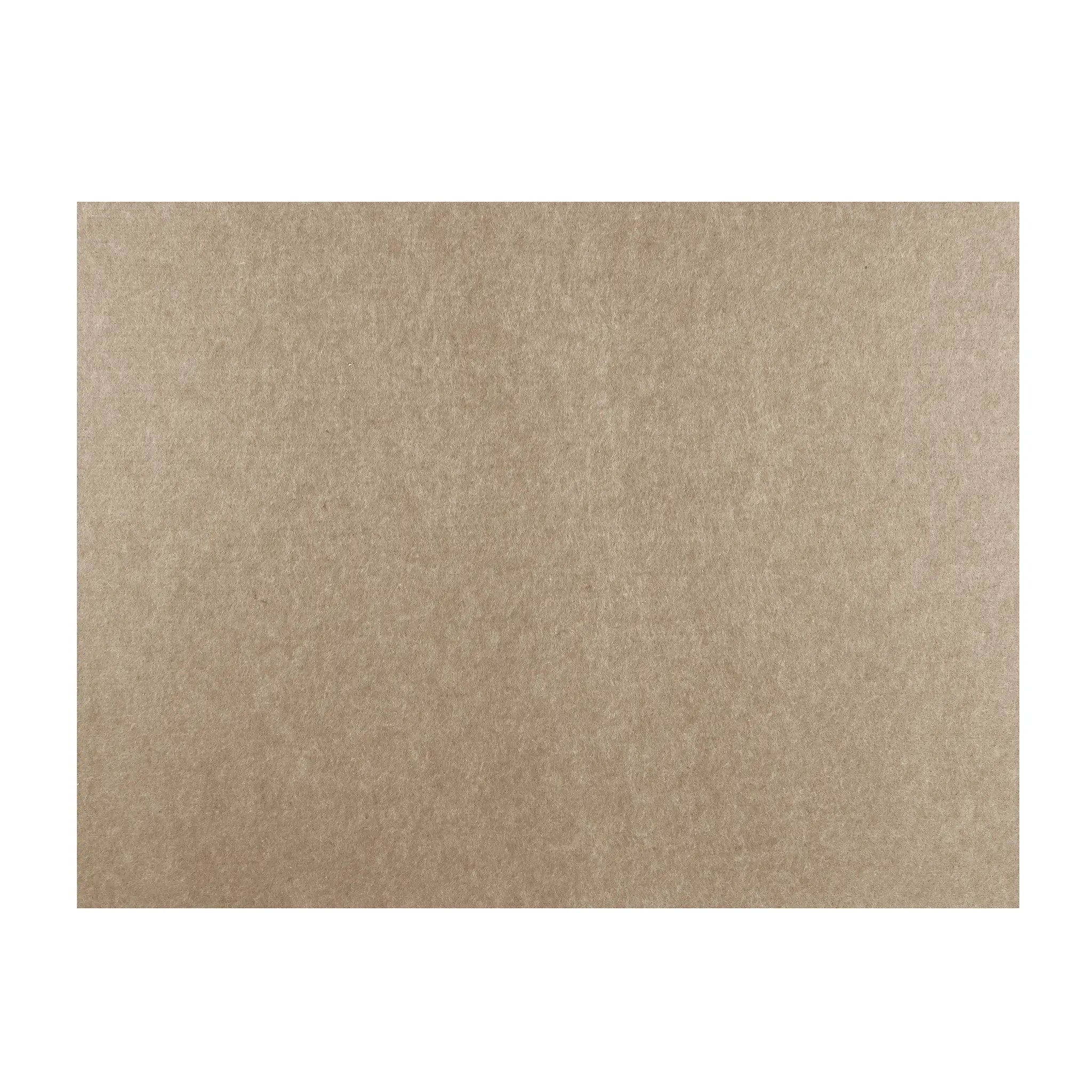 A Take Notice PET Polycolour FR Unframed Class B Fire Rated Notice Board in kraft brown finish, centered on white background.