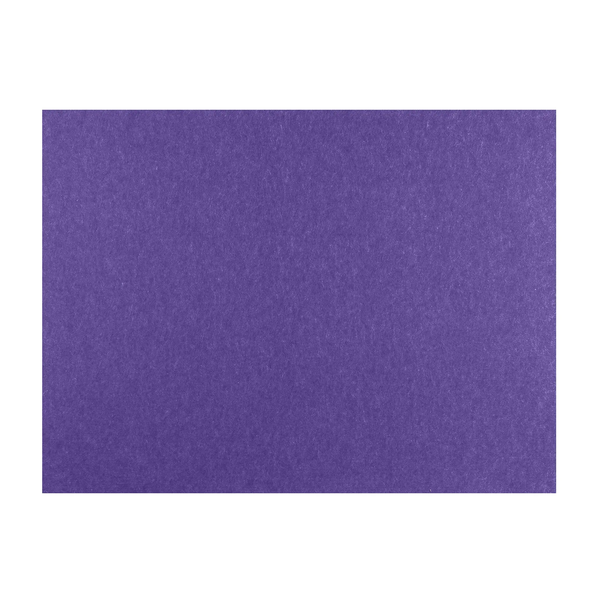 A Take Notice PET Polycolour FR unframed notice board in purple by Presentation Spaces, Class B fire rated, on white background.