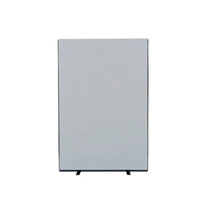 Upright gray room divider by Presentation Spaces, minimalist woolmix design—ideal for secure workspaces in high-risk locations.