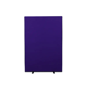 Freestanding dark purple Woolmix office divider panel, ideal for modular workspaces in global high-risk or conflict zone offices.