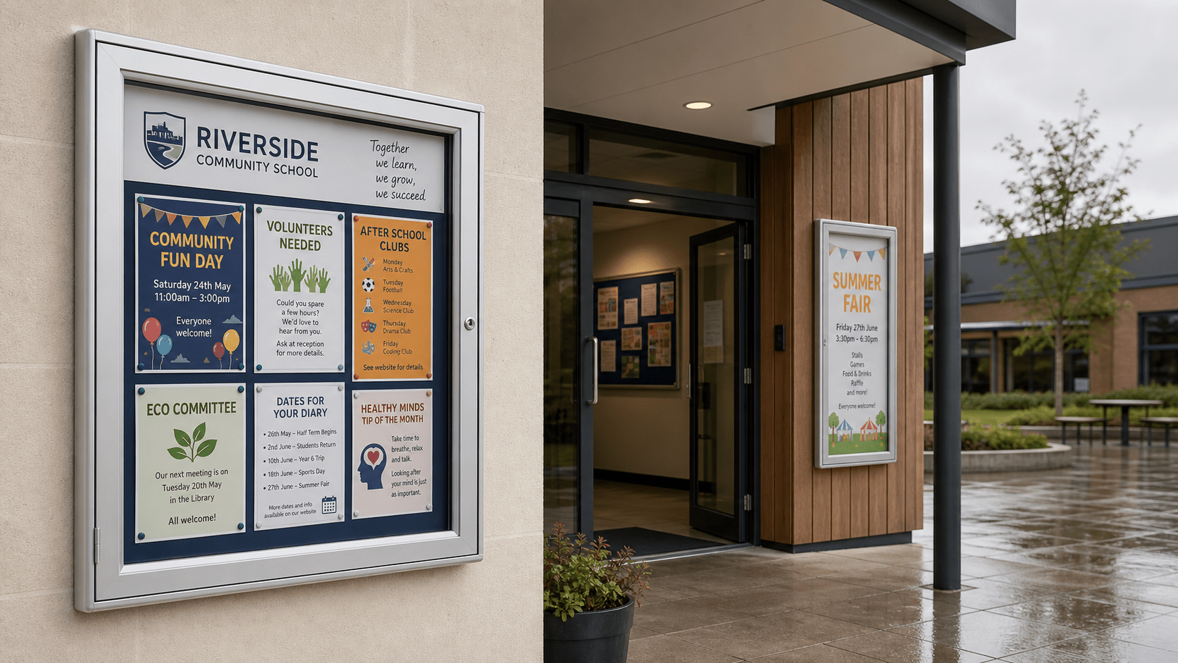 Choosing an Outdoor Notice Board: Weatherproofing, Locks and Materials