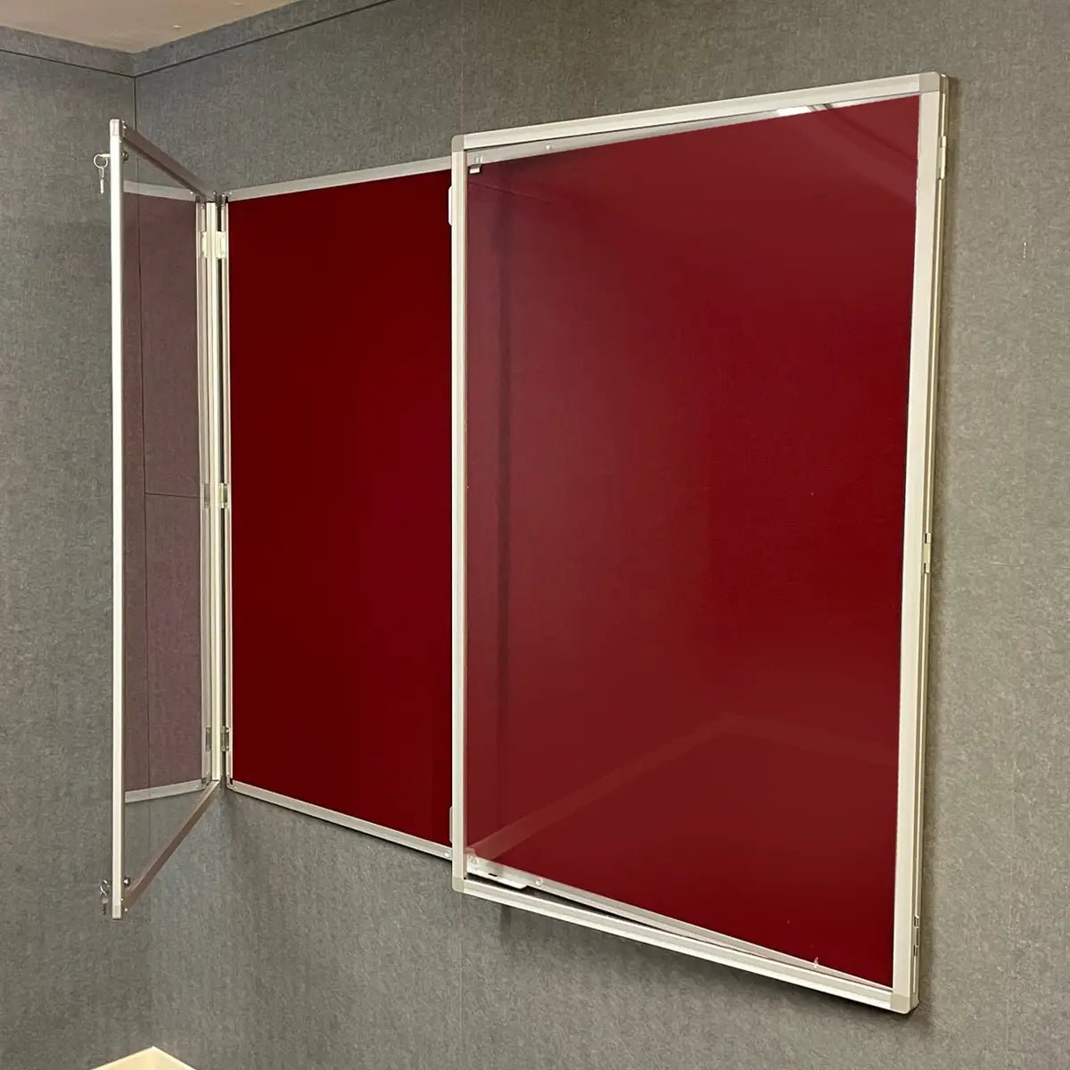 Eco FR Tamperproof Felt Noticeboard Aluminium Framed Class 1 Fire Rated