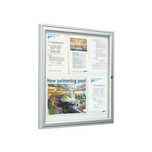 Secure wall-mounted weatherproof lockable noticeboard displays vital safety docs and updates, ideal for work/travel risk zones.