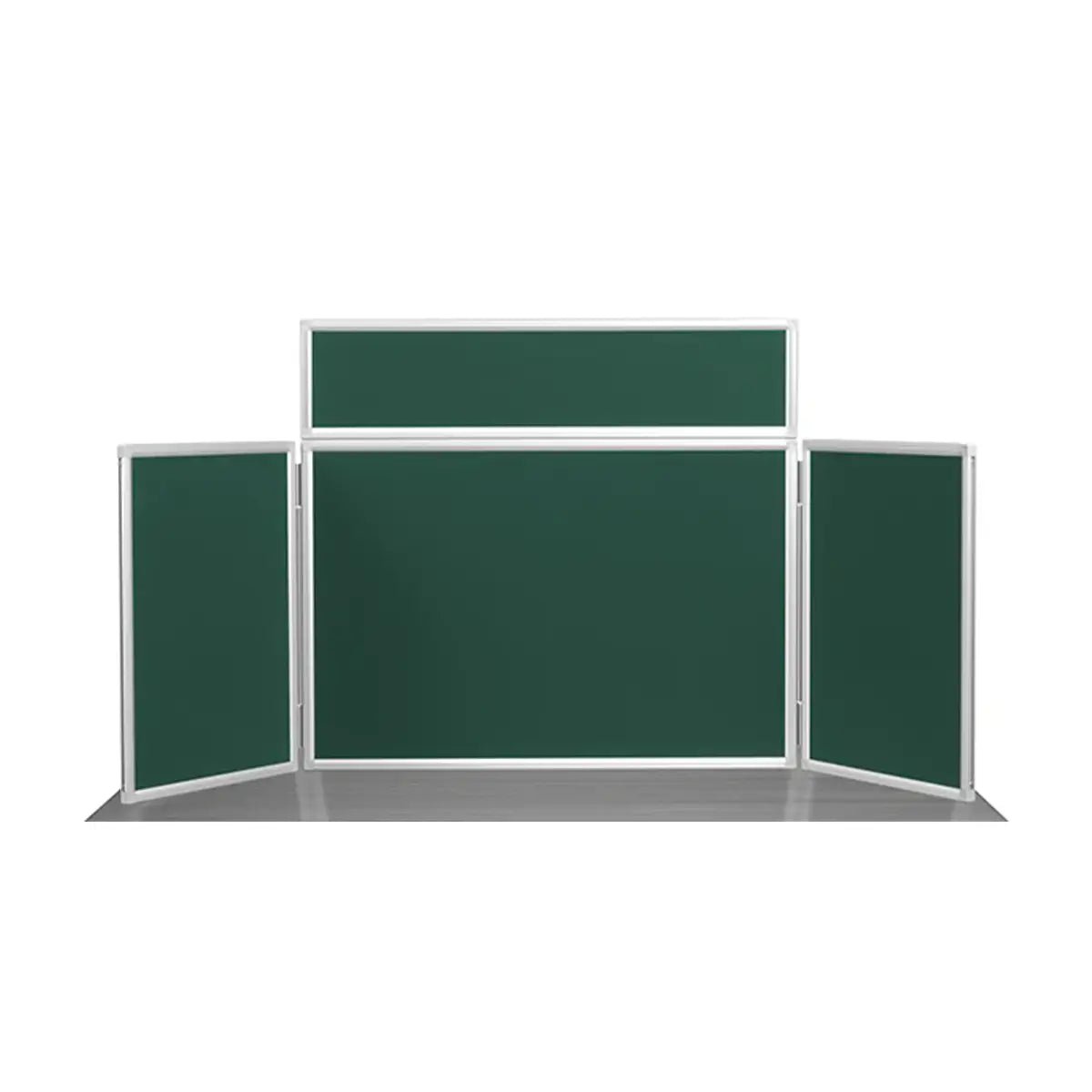 MIDI Desk Top Folding 3 Panel Display with Header | Aluminium Frame | Nyloop Fabric