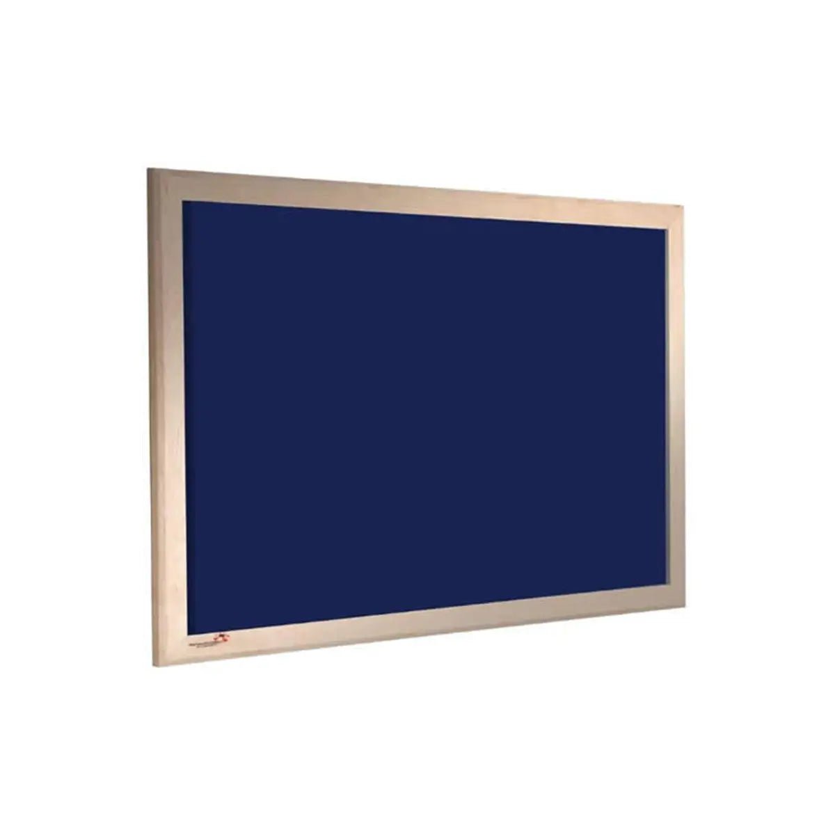Shop the Premier Camira Cara Notice Board: rectangular blue surface, light ash frame, Class B fire rated. Enhance workspaces today.