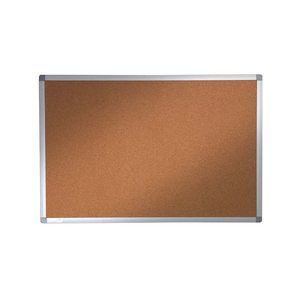 Take Notice Cork Pinboard by Presentation Spaces—durable aluminium frame, ideal noticeboard for secure work and travel environments.